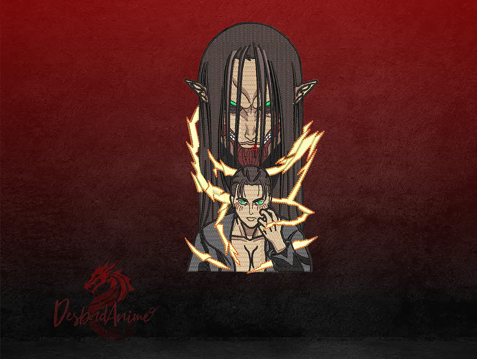 Eren Titan Fundador - Poleron anime  7