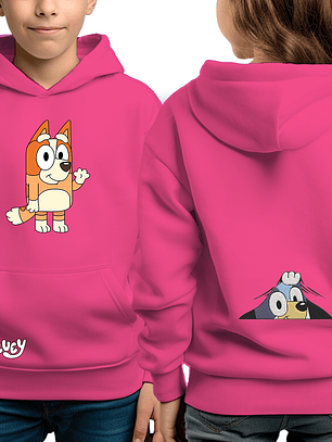 Bingo saludando - poleron infantil