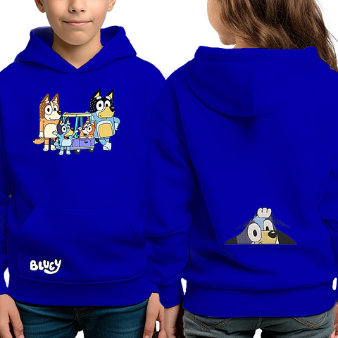 Familia Bluey - poleron infantil