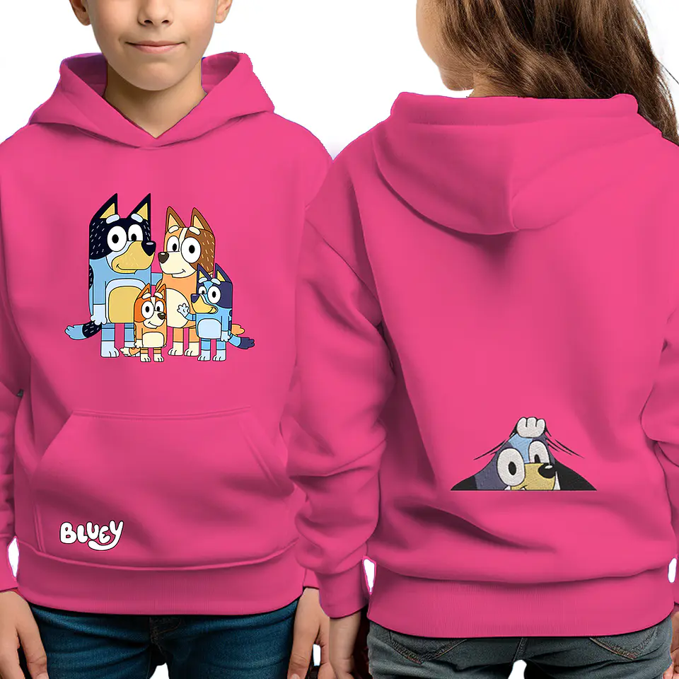Bluey y Familia - poleron infantil 2