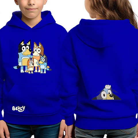 Bluey y Familia - poleron infantil