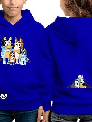 Bluey y Familia - poleron infantil