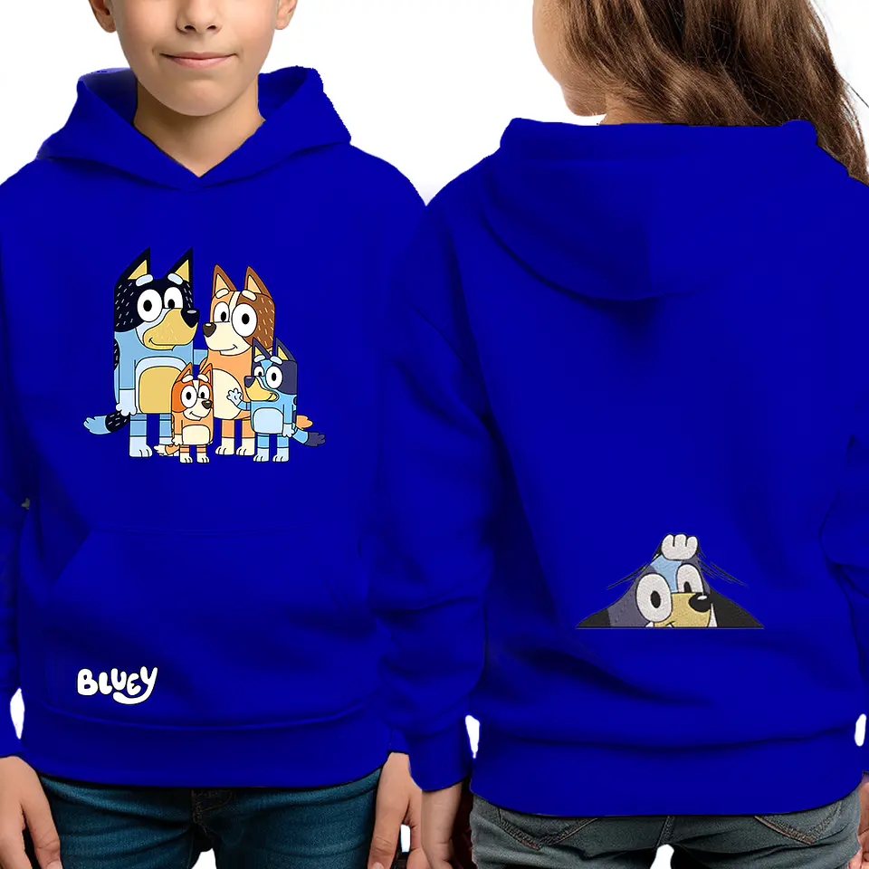 Bluey y Familia - poleron infantil 1
