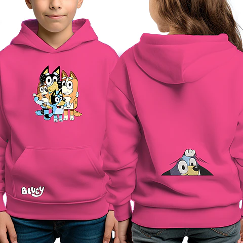 Bluey Abrazo Familia - poleron infantil