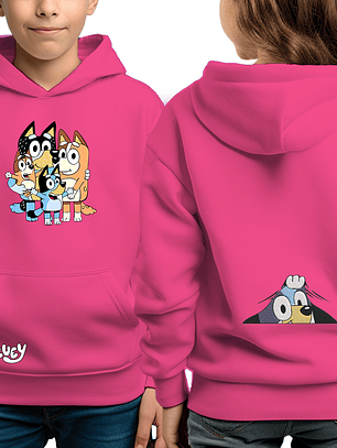 Bluey Abrazo Familia - poleron infantil