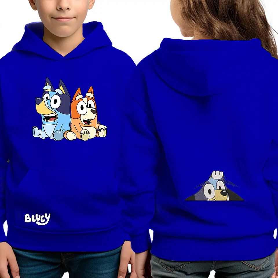 Bluey y Bingo - poleron infantil 1