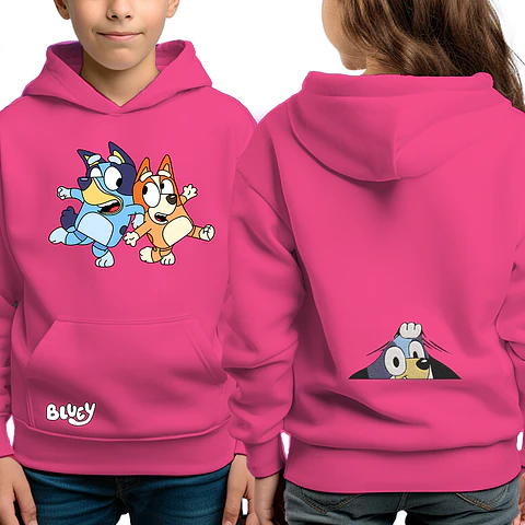 Bluey hermanos - poleron infantil