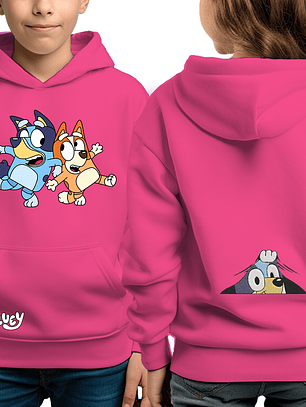 Bluey hermanos - poleron infantil