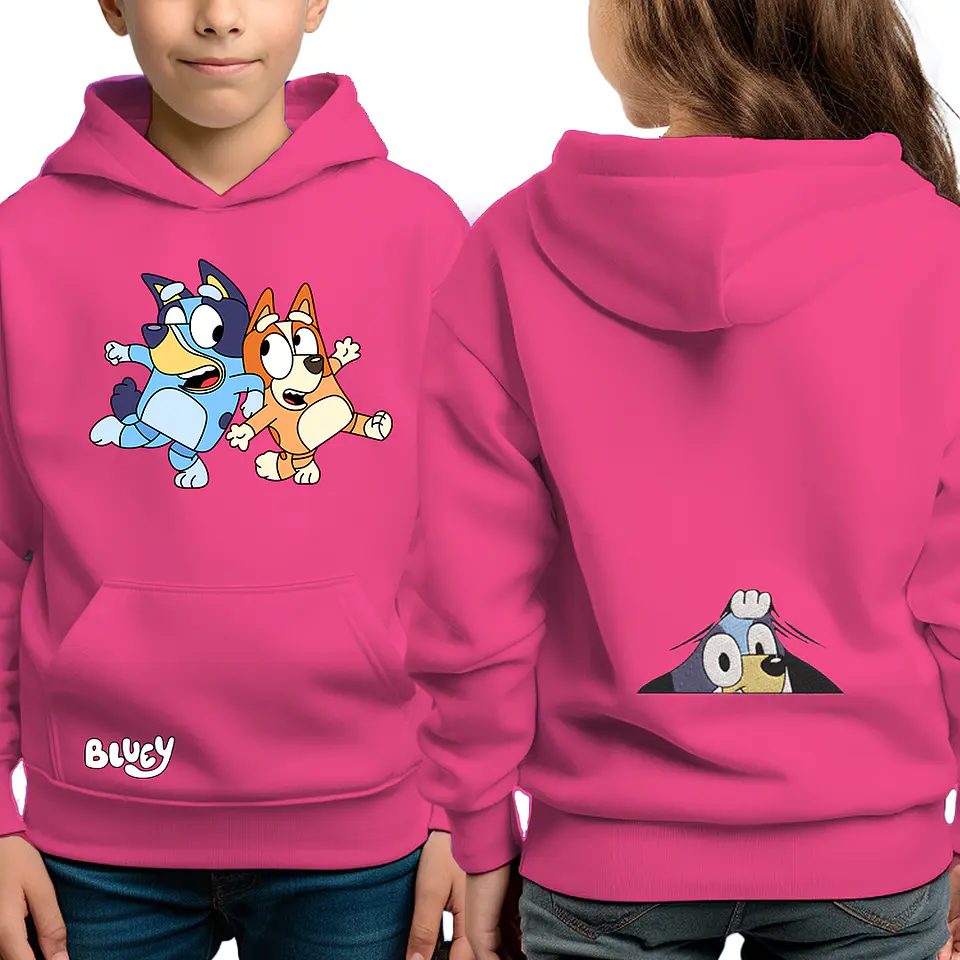 Bluey hermanos - poleron infantil 1