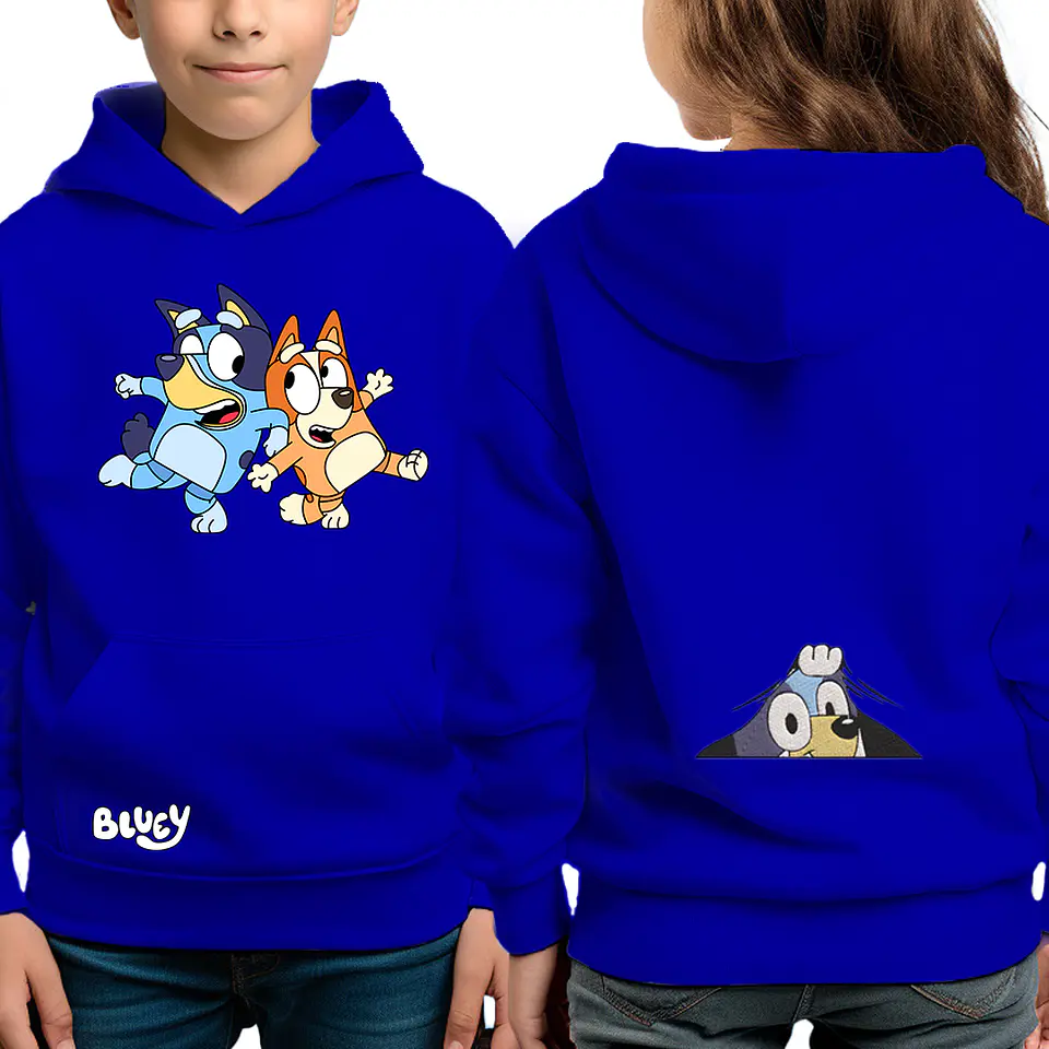 Bluey hermanos - poleron infantil 2