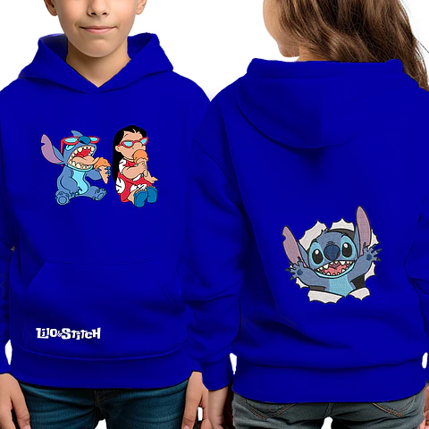 Poleron infantil - Lilo y Stitch helado