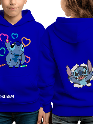 Poleron infantil - Stitch artista 