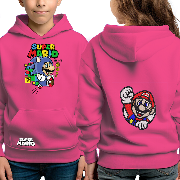 Mario Sonic - poleron infantil  1