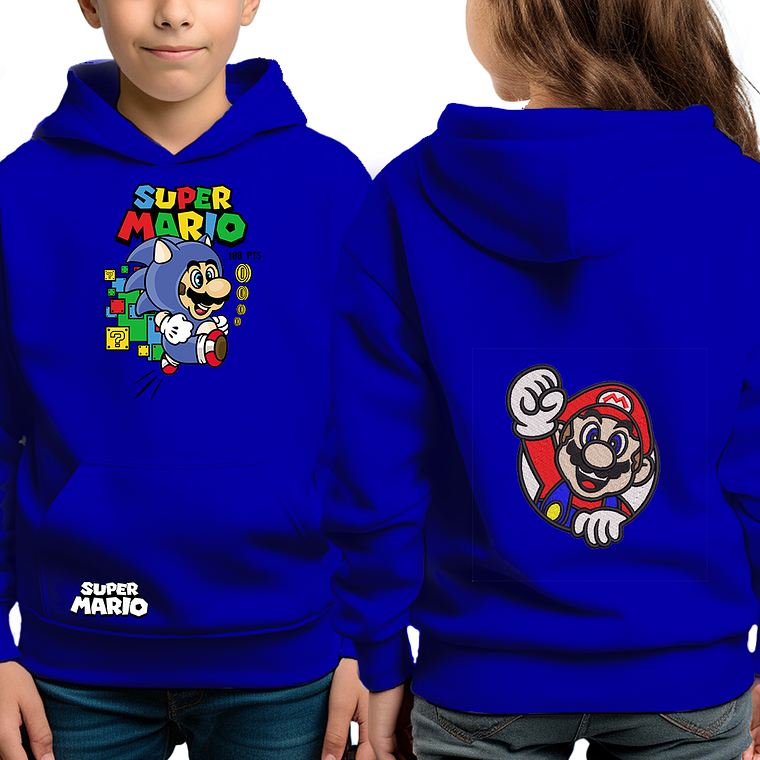 Mario Sonic - poleron infantil  2