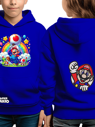 Mario Arcoíris - poleron infantil 