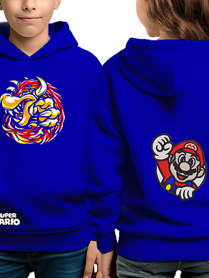 Mario Bowser - poleron infantil 