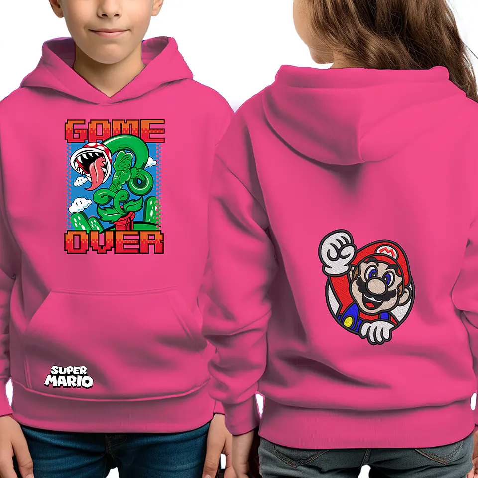 Planta Mario - poleron infantil  2