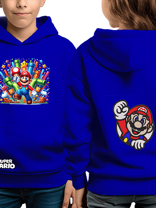 Mario Tuberías - poleron infantil 