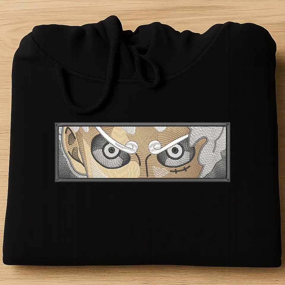 Luffy Gear 5 ojos - Poleron anime 1