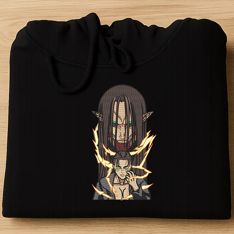 Eren Titan Fundador - Poleron anime 