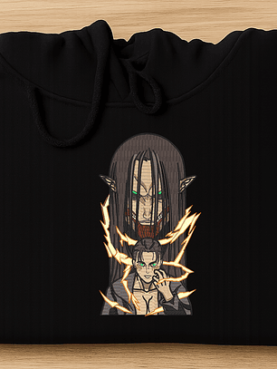 Eren Titan Fundador - Poleron anime 