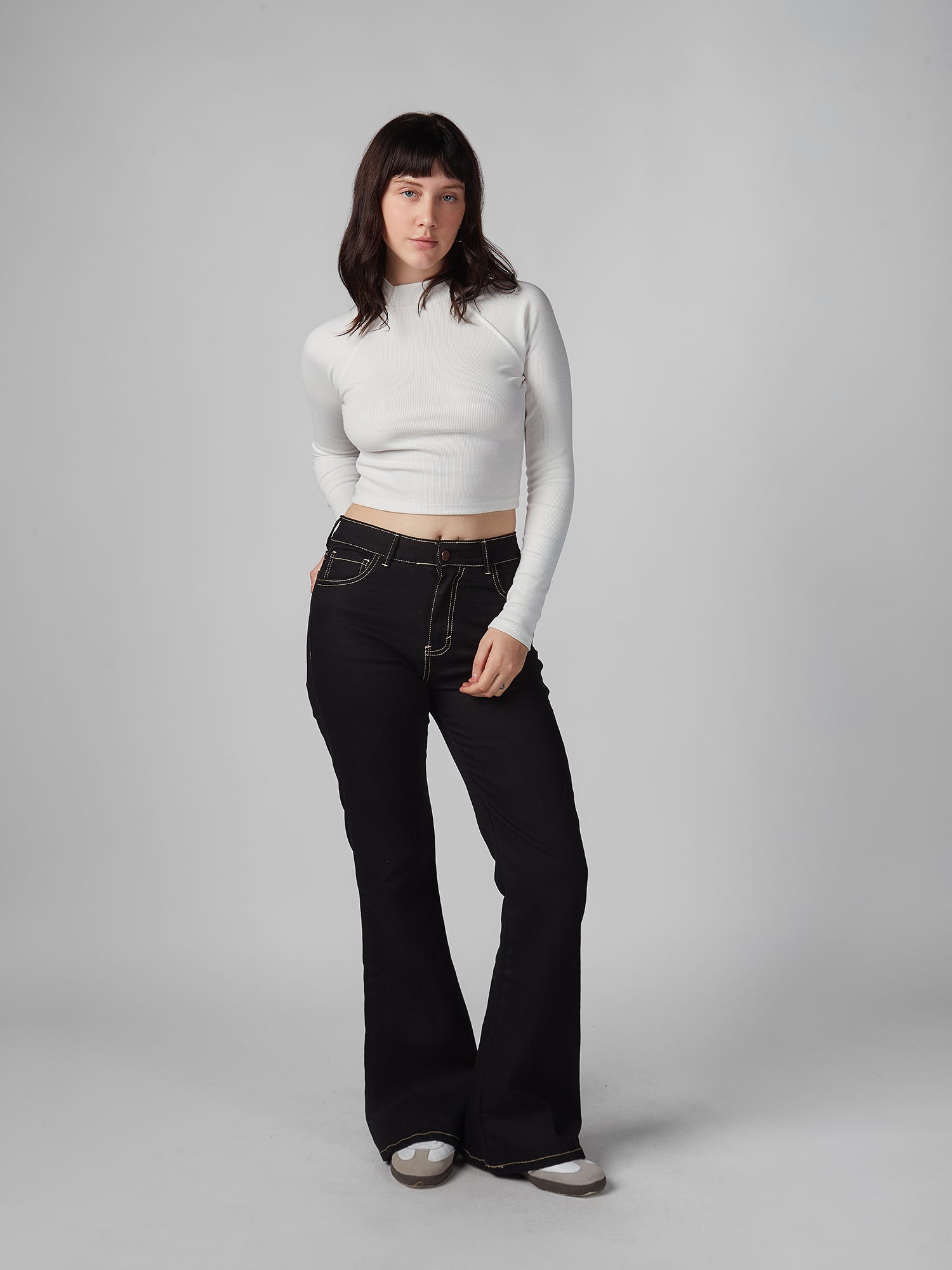 Jean para Mujer DVK FLARE MID RISE FLARE JEAN NGR 1