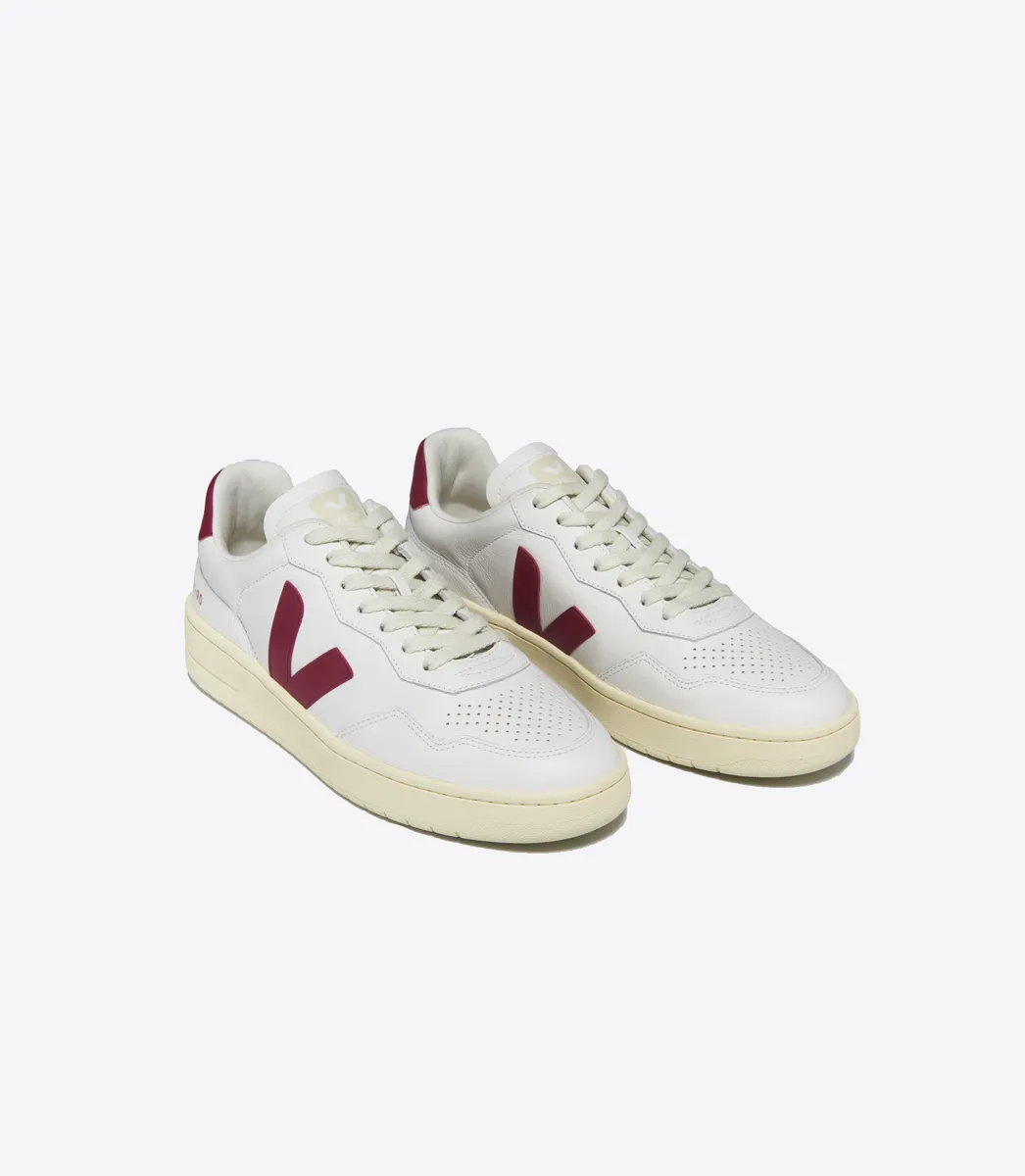 Zapatillas para Mujer VEJA V-90 Blanco Rojo 3
