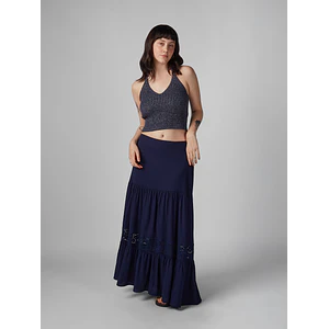 Falda para Mujer DVK MODA PORTOFINO LINEN SKIRT NVY