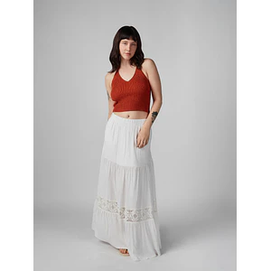 Falda para Mujer DVK MODA PORTOFINO LINEN SKIRT WHT