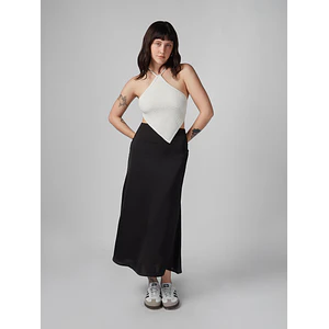 Falda para Mujer DVK MODA SOHO SATIN SKIRT NGR