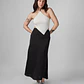 Falda para Mujer DVK MODA SOHO SATIN SKIRT NGR - Miniatura 1