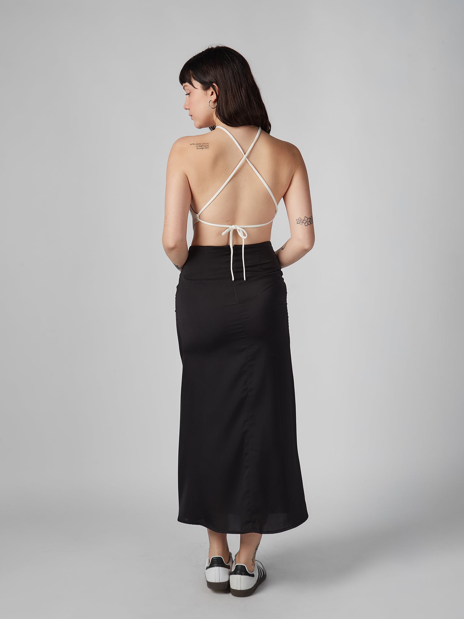 Falda para Mujer DVK MODA SOHO SATIN SKIRT NGR 2