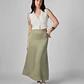 Falda para Mujer DVK MODA SOHO SATIN SKIRT VRD - Miniatura 1