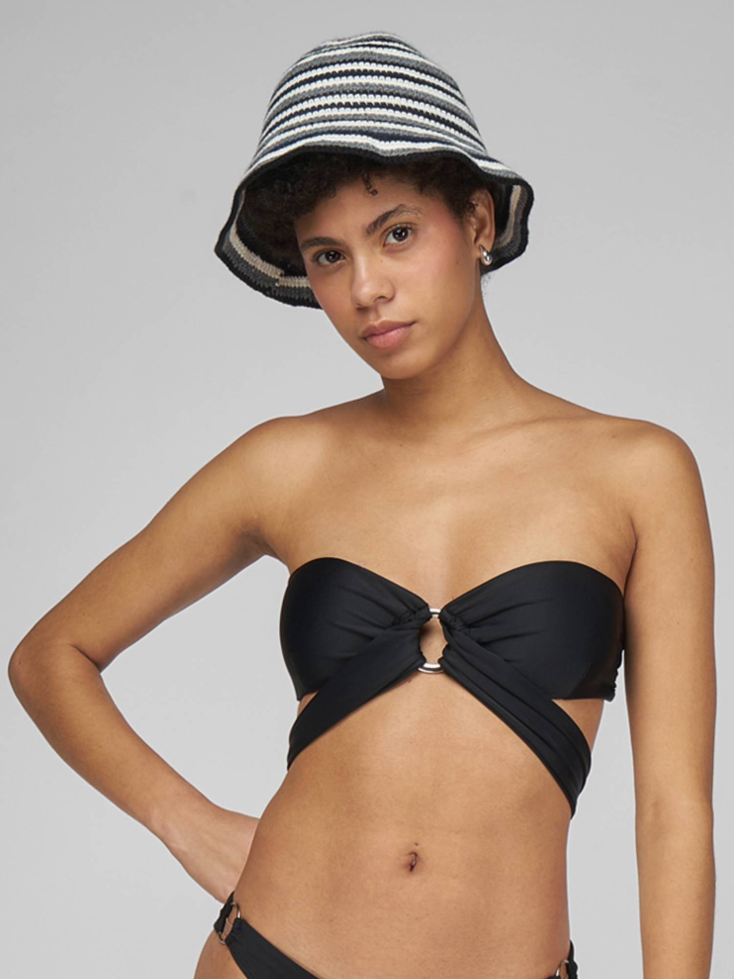 Ropa de Baño para Mujer DVK LOVE ISLAND TOP BLK 1