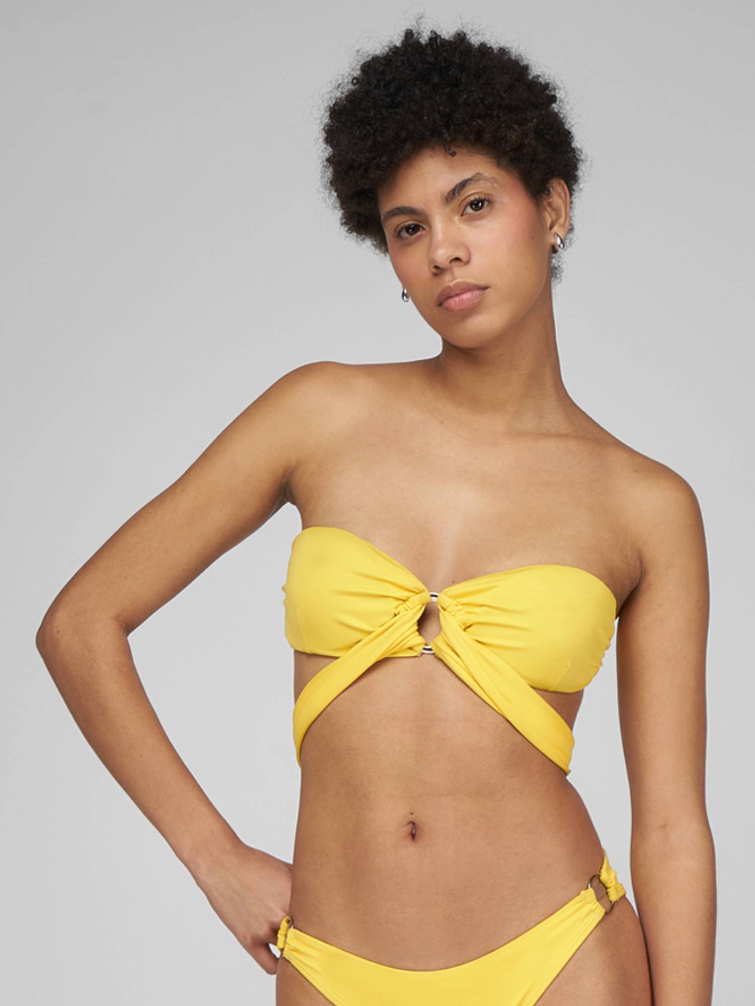 Ropa de Baño para Mujer DVK LOVE ISLAND TOP YEL 1
