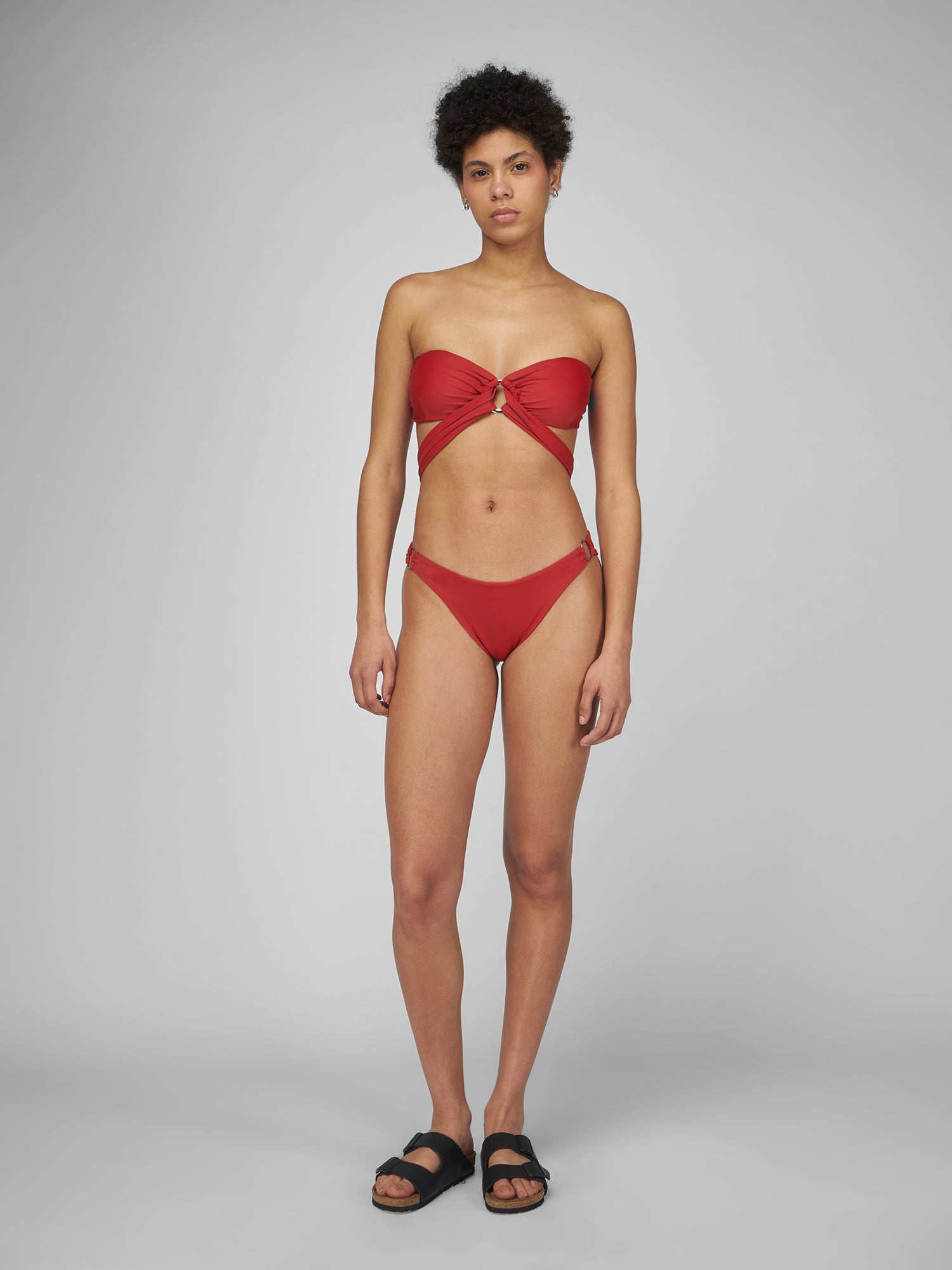Ropa de Baño para Mujer DVK LOVE ISLAND BOTTOM RED 3