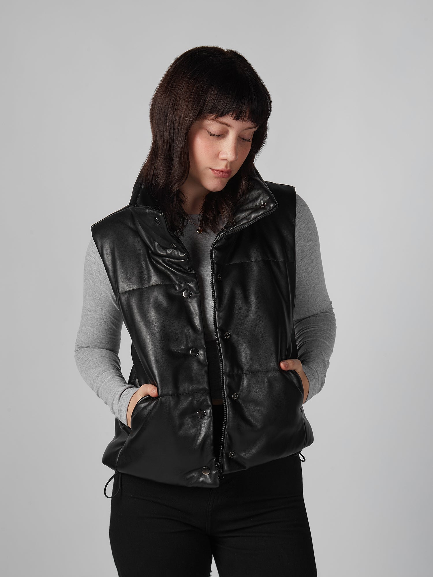 Chaleco para Mujer DVK PUFFER VALLEY GIRL VEST BLK 1