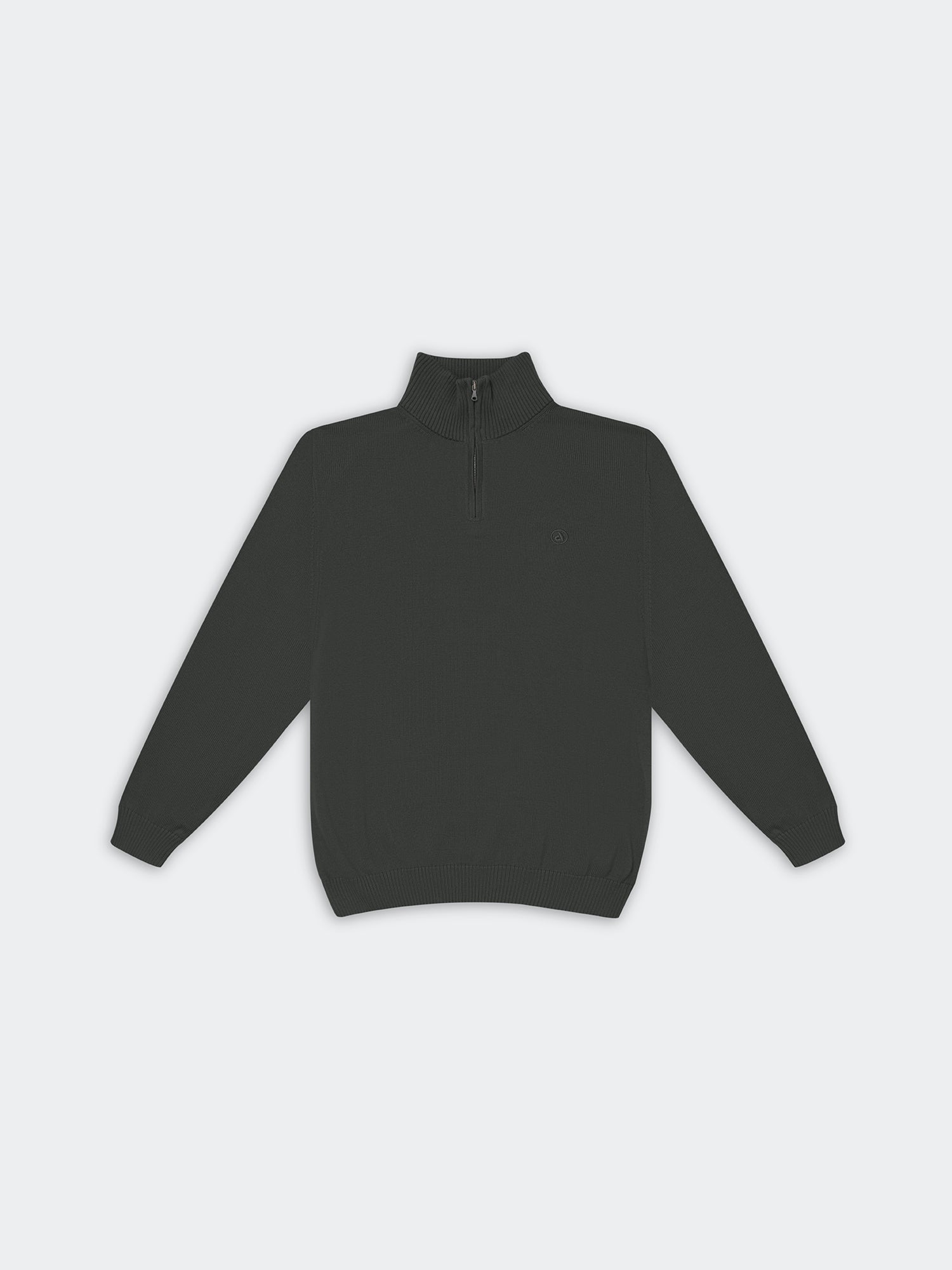 Chompa Para Hombre DUNKELVOLK PIMA QUARTER ZIP Negro 1