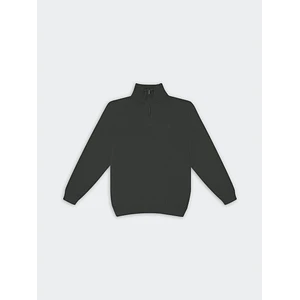 Chompa Para Hombre DUNKELVOLK PIMA QUARTER ZIP Negro