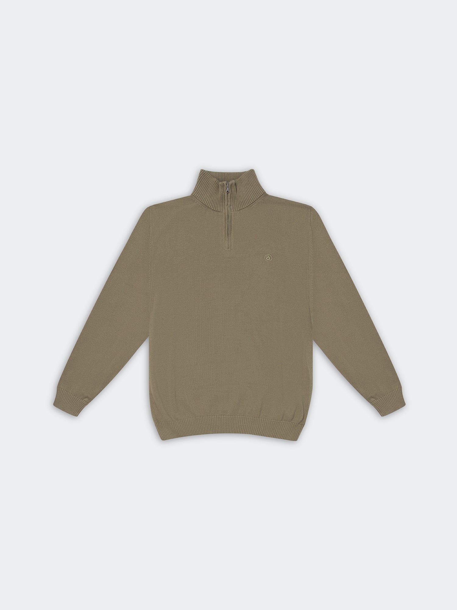 Chompa Para Hombre DUNKELVOLK PIMA QUARTER ZIP Verde 1