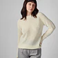 Chompa para Mujer DVK PREMIUM KNIT BABY ALPACA WHT - Miniatura 1