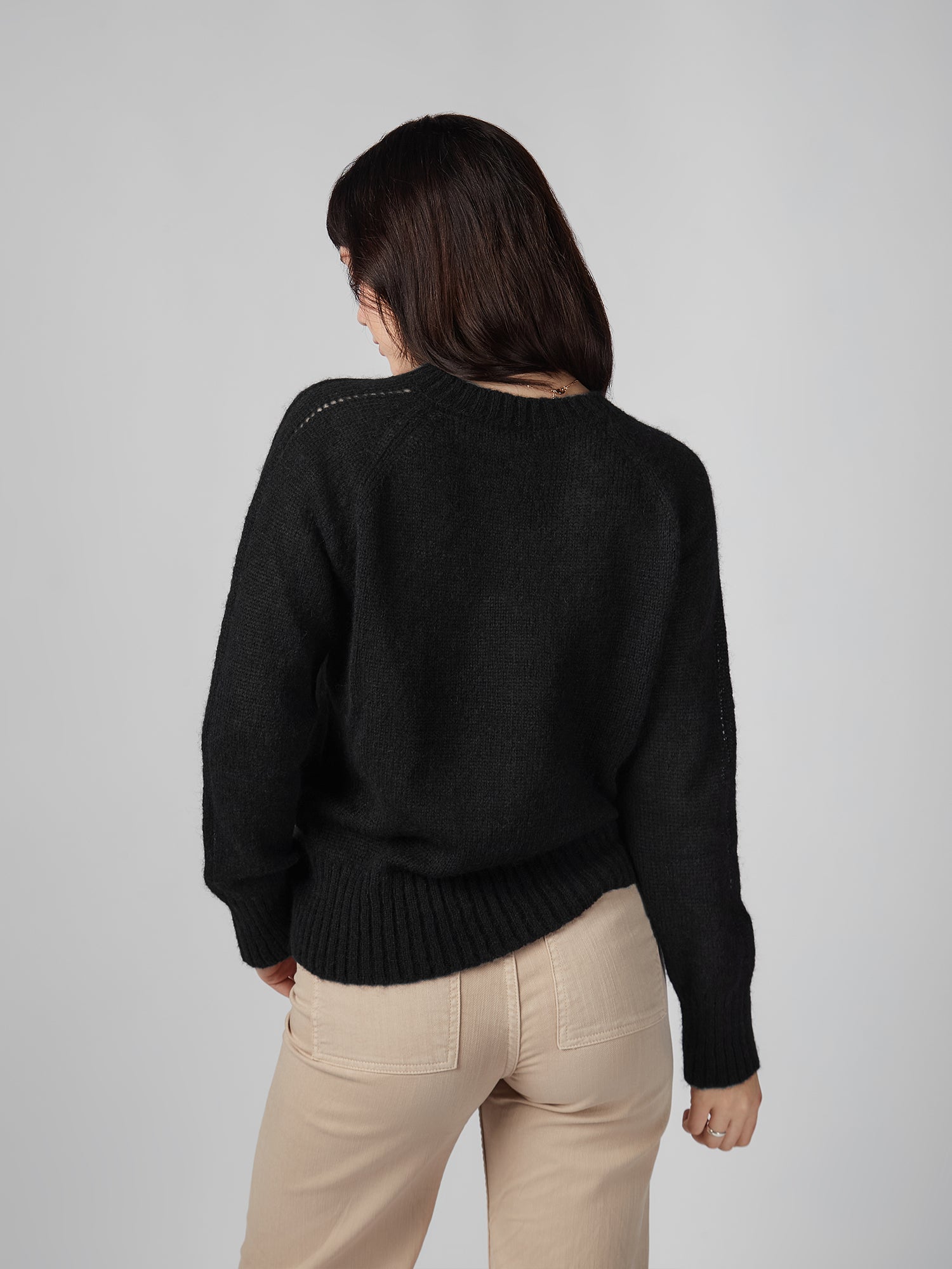 Chompa para Mujer DVK PREMIUM KNIT BABY ALPACA BLK 3