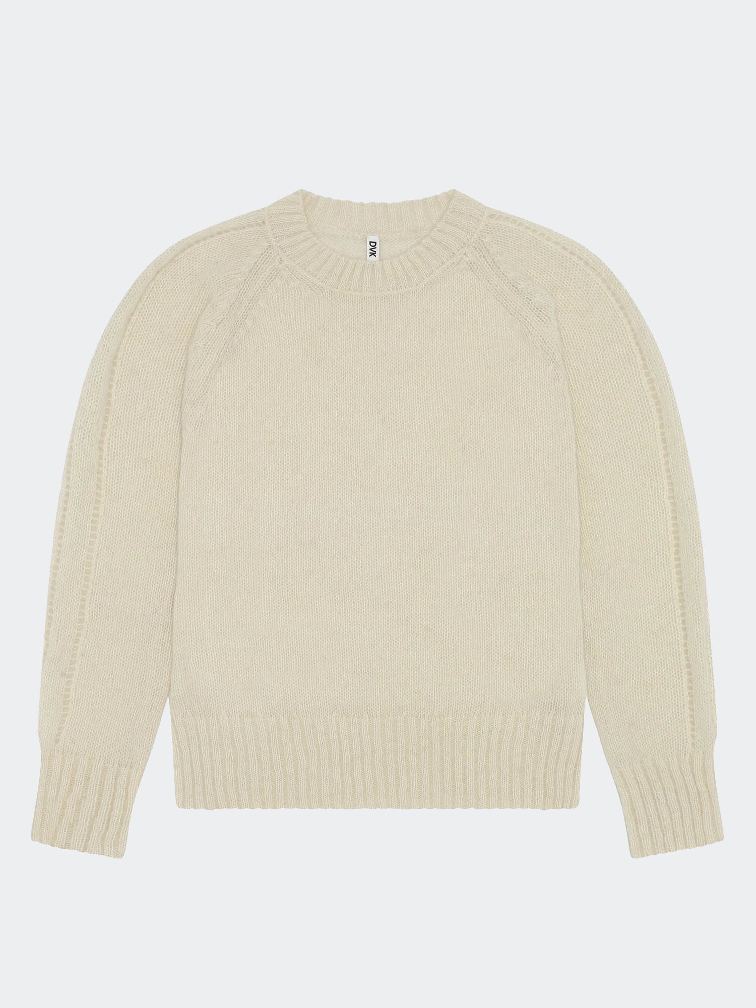 Chompa para Mujer DVK PREMIUM KNIT BABY ALPACA WHT 2