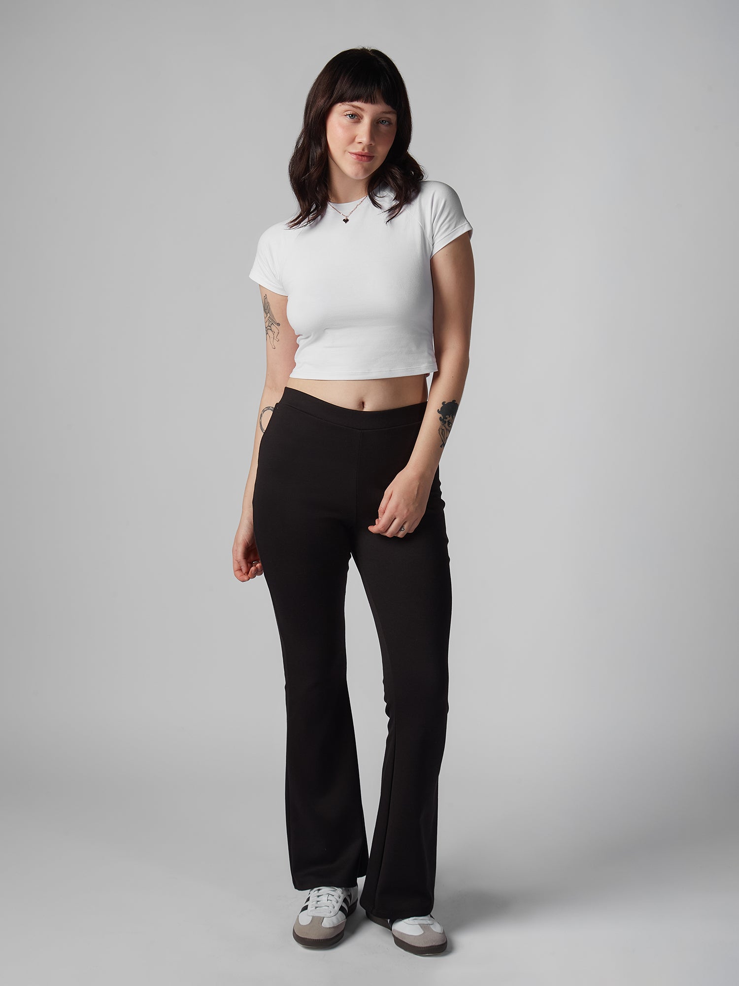 Pantalón para Mujer DVK FLARE BLACK KNIT FLARE PANT NGR 1