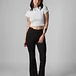 Pantalón para Mujer DVK FLARE BLACK KNIT FLARE PANT NGR - Miniatura 1