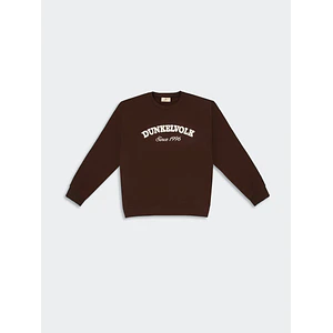 Polera Para Hombre DUNKELVOLK DUNK CREW FL Marron