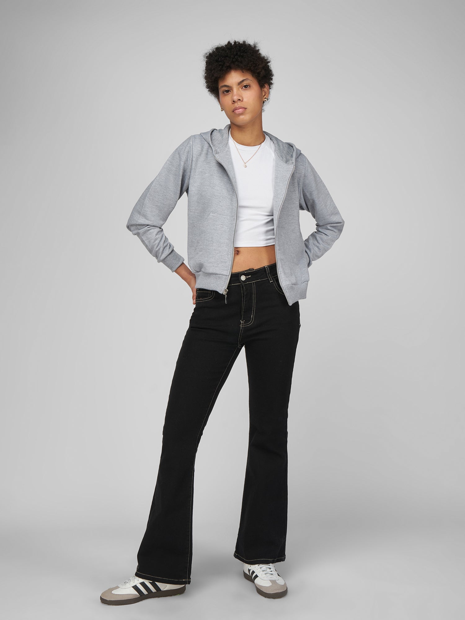 Polera para Mujer DVK SILVER FLEECE FRENCH TERRY GRY 2