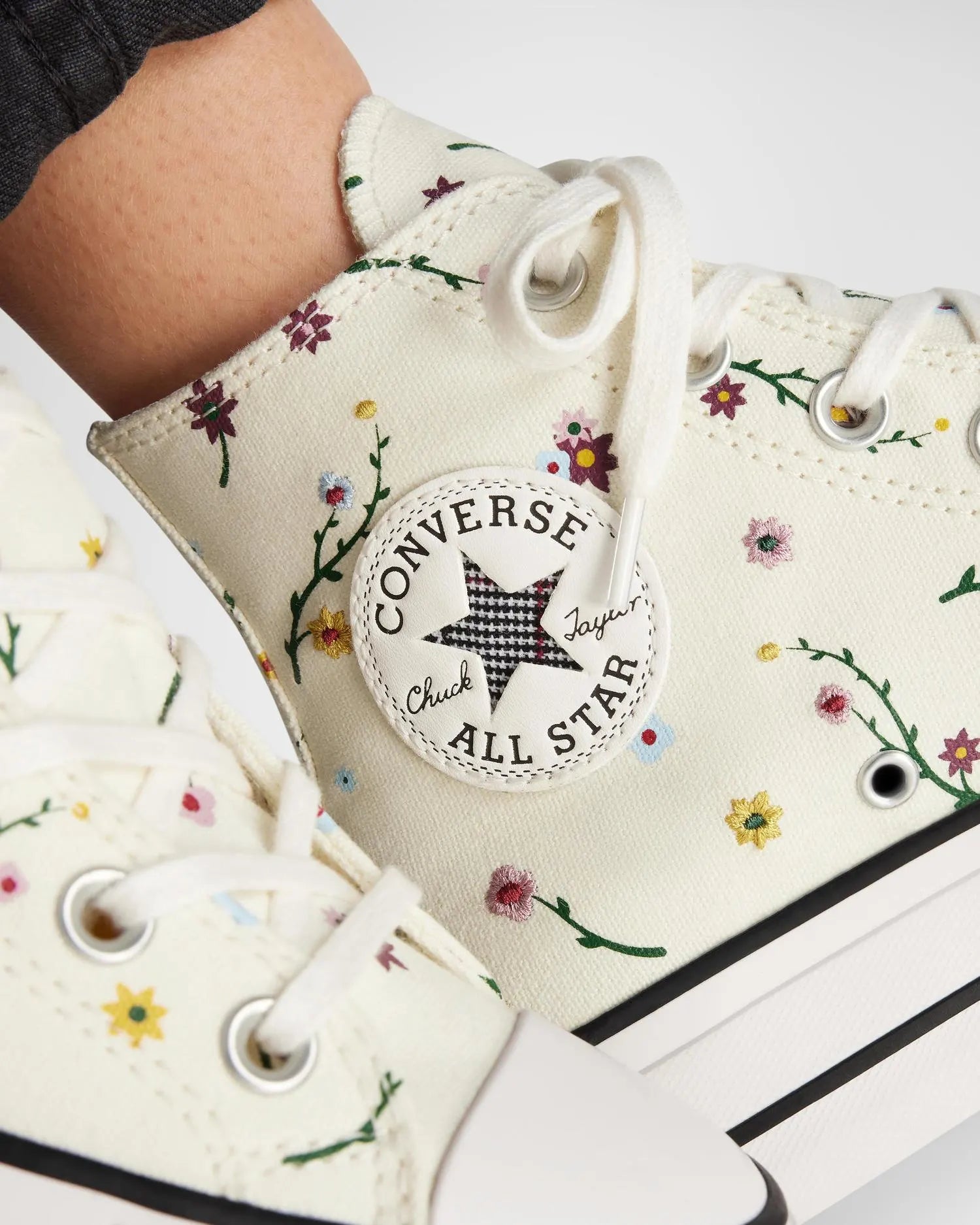 Zapatillas para Mujer CONVERSE CT AS Lift Platform Embroidered Blooms CRE 2