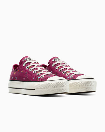 Zapatillas para Mujer CONVERSE CT AS Lift Platform Embroidered Blooms Rojo 2