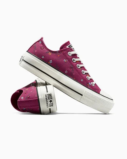 Zapatillas para Mujer CONVERSE CT AS Lift Platform Embroidered Blooms Rojo 3